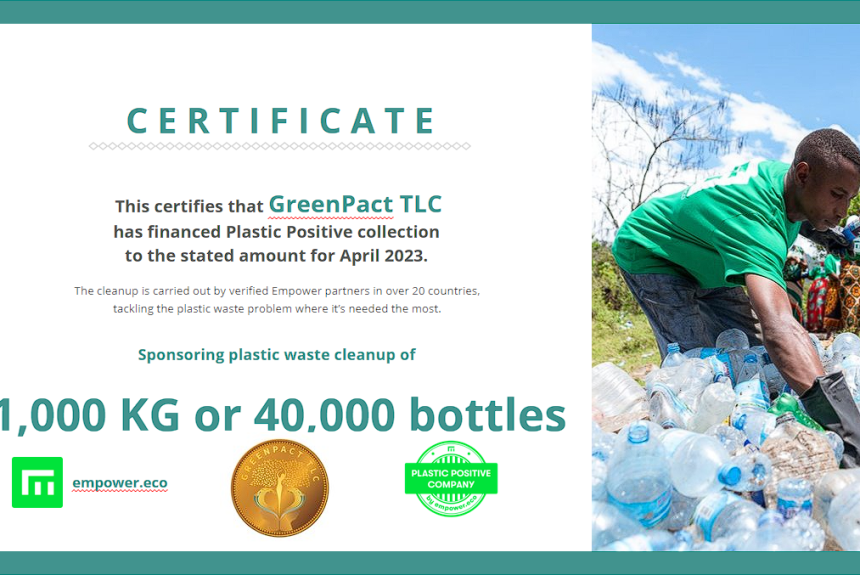 GreenPact TLC CERTIFICATΕ